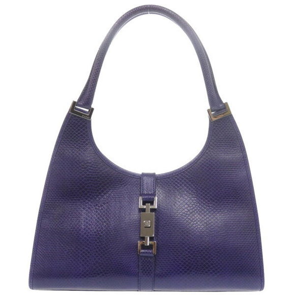 Gucci Blue Python Handbag Sea Jackie - Picture 1 of 9
